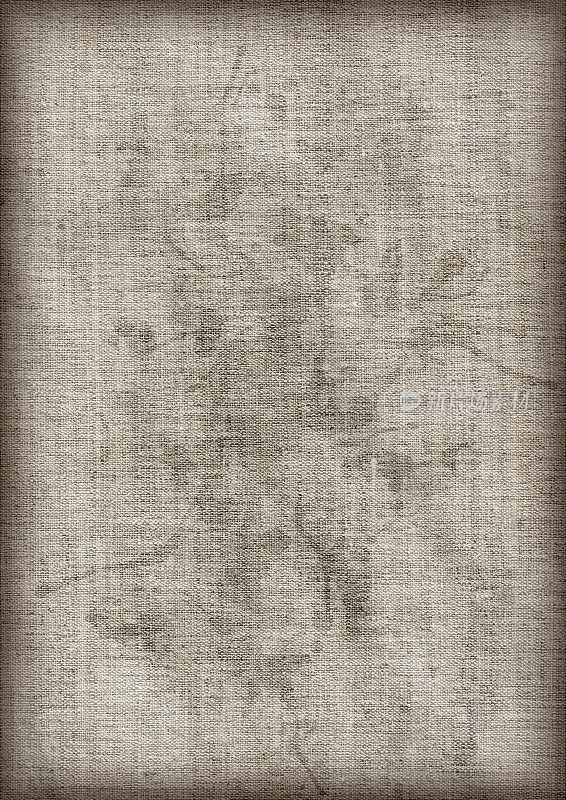 高分辨率艺术家的中灰色亚麻帆布污渍污渍vignette grunge纹理